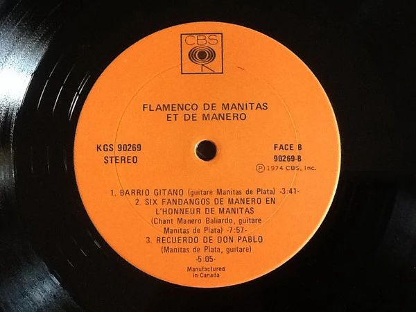 Manitas De Plata & Manero Baliardo / Flamenco De Manitas Et De Manero - LP, Album (VG+/VG+) - Image 4