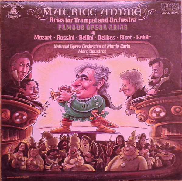 Maurice André With Orchestre National De L'Opéra De Monte-Carlo Conducted By Marc Soustrot / Arias For Trumpet And Orchestra - LP, RE (VG+/VG+)