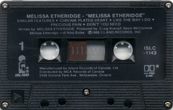 Melissa Etheridge / Melissa Etheridge - Cass, Album, Dol (VG+/VG+) - Image 4