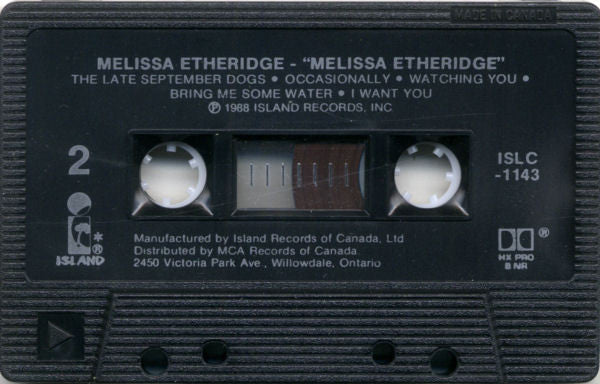 Melissa Etheridge / Melissa Etheridge - Cass, Album, Dol (VG+/VG+) - Image 5