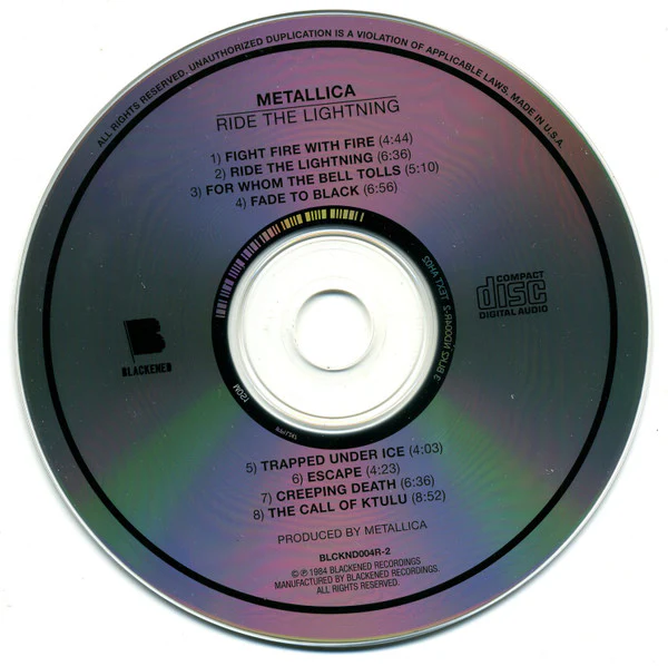 Metallica / Ride The Lightning - CD, Album, RE, RM, Min (M/M) - Image 3