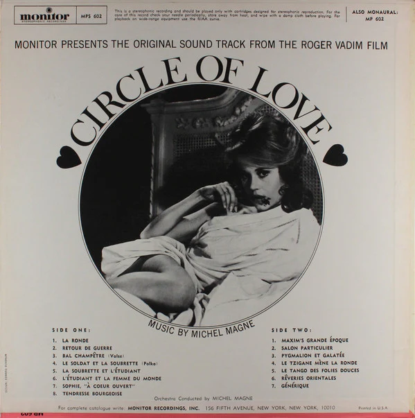 Michel Magne / Circle Of Love (Music From The Original Soundtrack) - LP (VG/VG) - Image 2