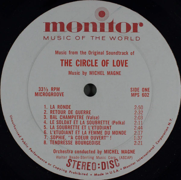 Michel Magne / Circle Of Love (Music From The Original Soundtrack) - LP (VG/VG) - Image 3
