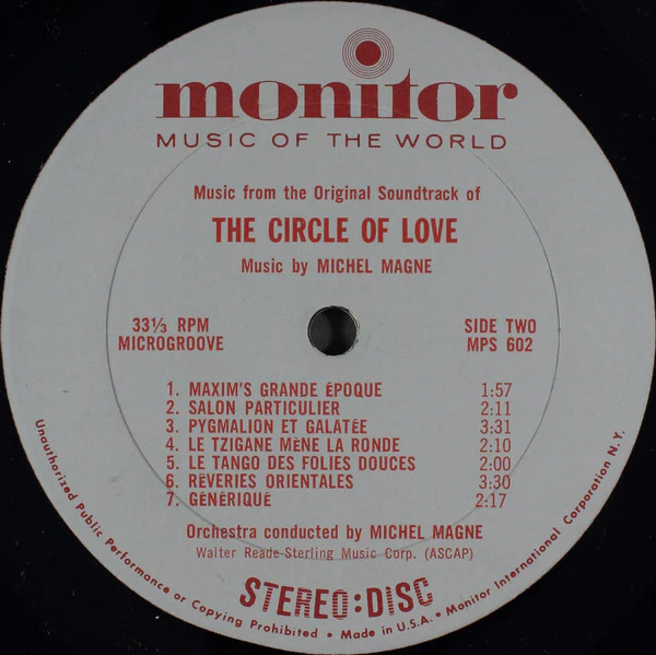 Michel Magne / Circle Of Love (Music From The Original Soundtrack) - LP (VG/VG) - Image 4