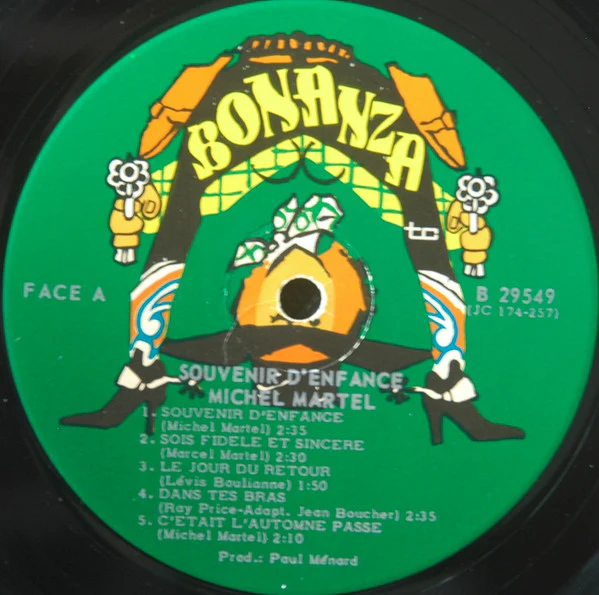 Michel Martel  / Souvenir D'Enfance - LP, Album (VG+/VG+) - Image 3