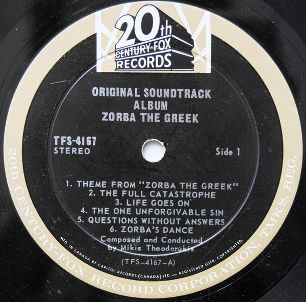 Mikis Theodorakis / Zorba The Greek (Original Soundtrack) - LP,Album,Stereo (VG+/VG+) - Image 3