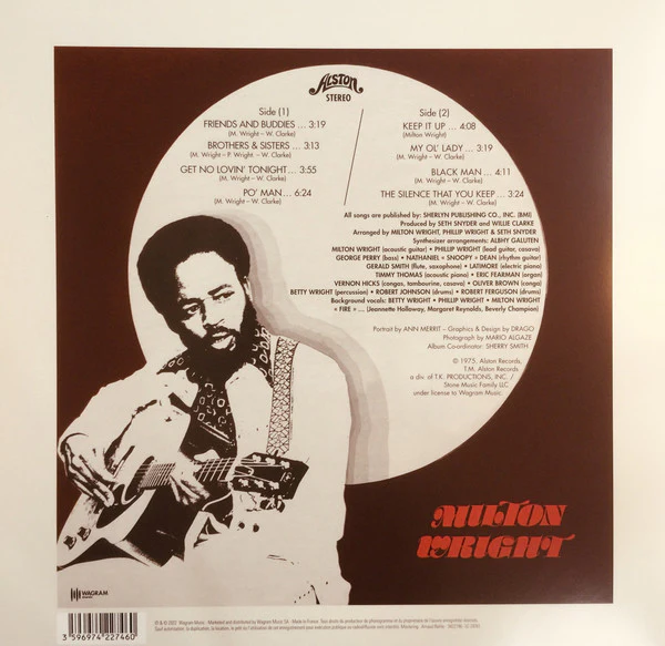 Milton Wright / Friends And Buddies - LP, Album, RE (M/M) - Image 2