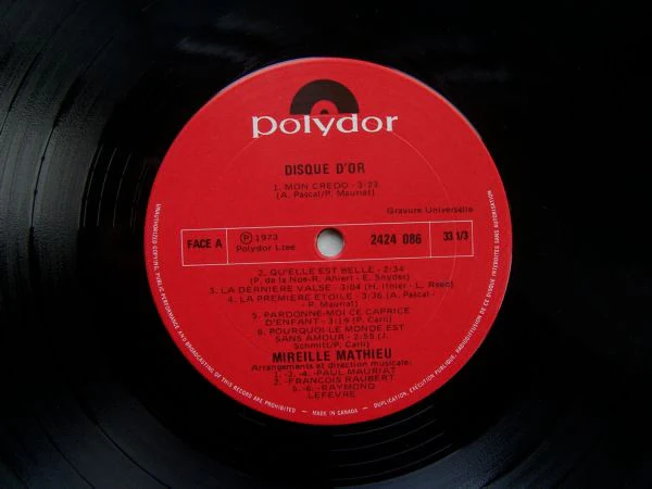 Mireille Mathieu / Disque D'or - LP, Comp (VG+/VG+) - Image 2
