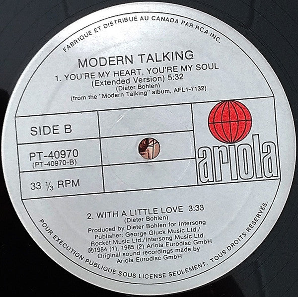 Modern Talking / Atlantis Is Calling (S.O.S. For Love) - 12", Maxi (VG+/VG+) - Image 4