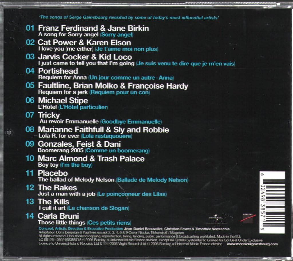 Various / Monsieur Gainsbourg Revisited - CD (Used) - Image 2