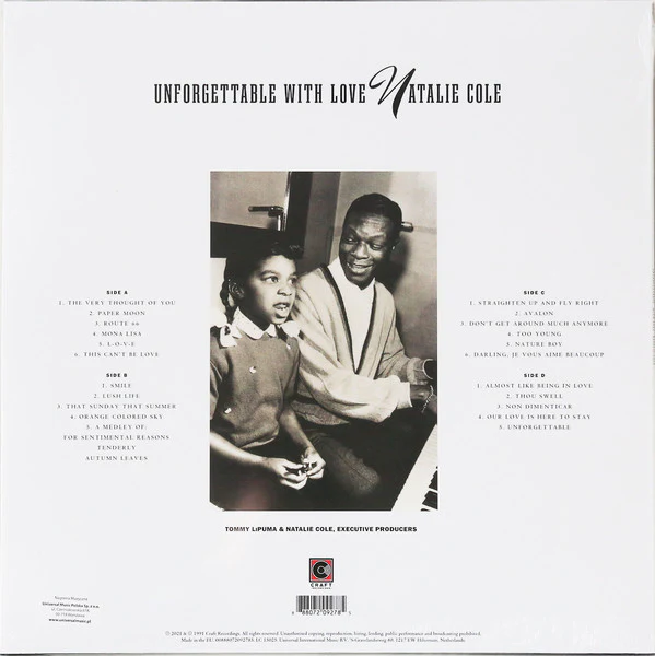 Natalie Cole / Unforgettable With Love - 2xLP, Album, RE, RM, 180 (M/M) - Image 2