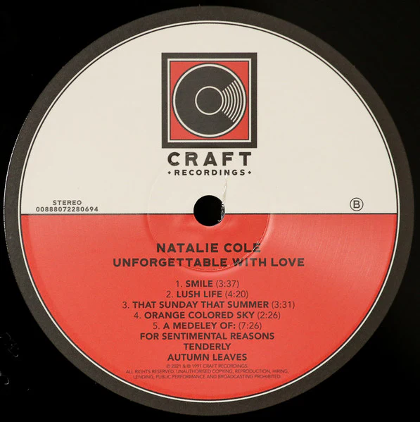 Natalie Cole / Unforgettable With Love - 2xLP, Album, RE, RM, 180 (M/M) - Image 4