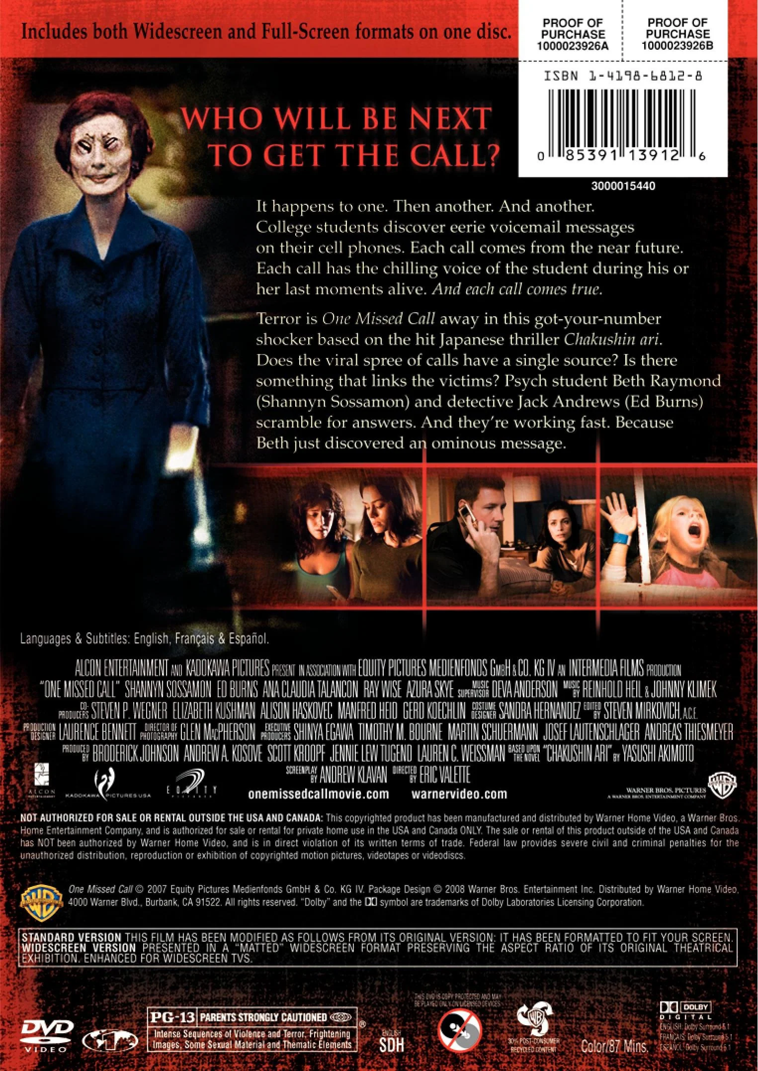 One Missed Call - DVD (Used) - Image 2