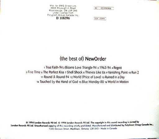 New Order / (The Best Of) NewOrder - CD, Comp, Club (VG+/VG+) - Image 2