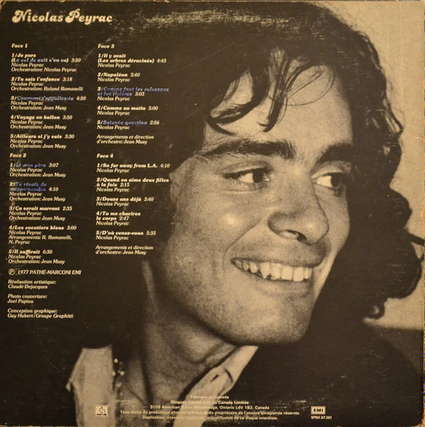 Nicolas Peyrac / Je Pars - 2xLP, Comp (VG/VG) - Image 2