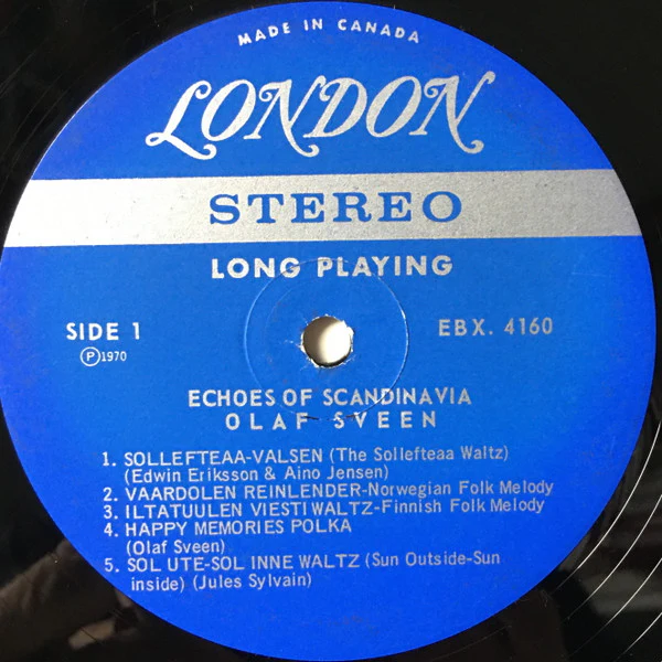 Olaf Sveen / Echoes Of Scandinavia - LP, Album (VG/VG) - Image 3