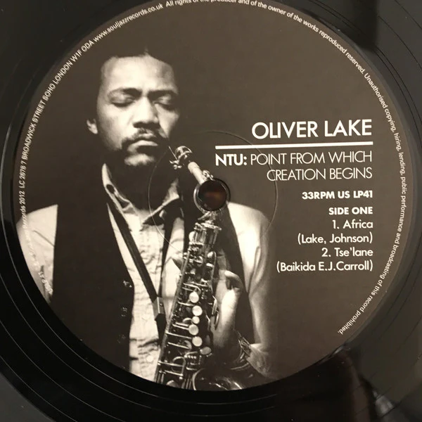 Oliver Lake / NTU: Point From Which Creation Begins - LP, Album, RE (M/M) - Image 3