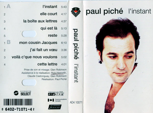 Paul Piché / L'instant - Cass, Album (VG+/VG+) - Image 2