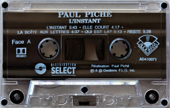 Paul Piché / L'instant - Cass, Album (VG+/VG+) - Image 3