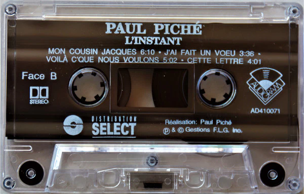 Paul Piché / L'instant - Cass, Album (VG+/VG+) - Image 4