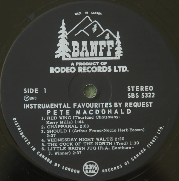 Pete MacDonald / Instrumental Favourites By Request - LP, Album (VG+/VG+) - Image 3