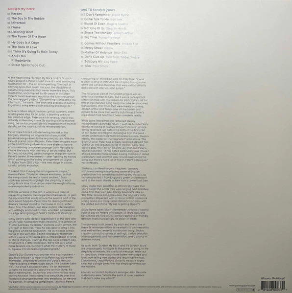 Peter Gabriel / Scratch My Back / And I'll Scratch Yours - LP, Album, RE + LP, Album + Comp (M/M) - Image 5