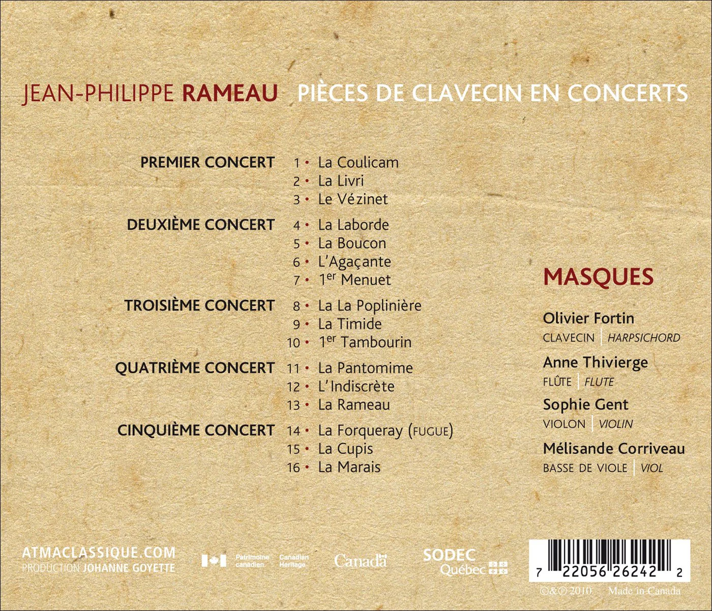 Pieces De Clavecin En Concerts - Image 2