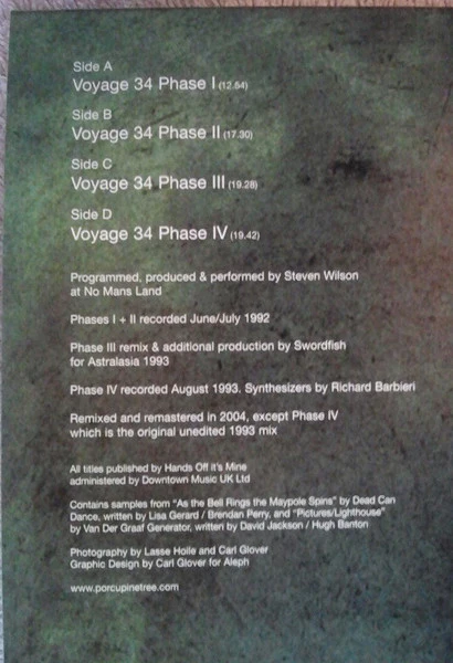 Porcupine Tree / Voyage 34 - 2xLP, Comp, RE, RM (M/M) - Image 4