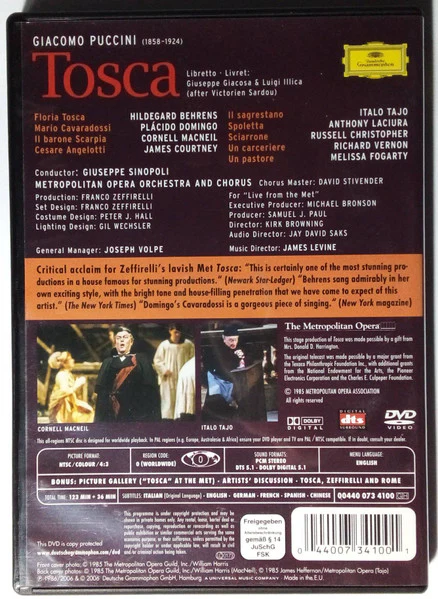 Puccini / Tosca - DVD (Used) - Image 2