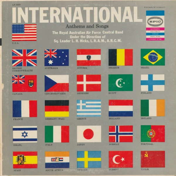 R.A.A.F. Central Band Under The Direction Of Laurence Henry Hicks / International Anthems And Songs - LP, Mono (G/G+)