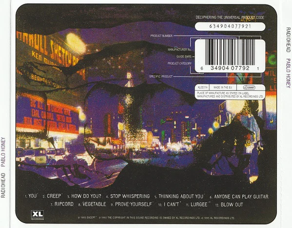 Radiohead / Pablo Honey - CD, Album, RE (M/M) - Image 2