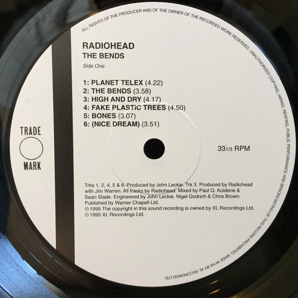 Radiohead / The Bends - LP, Album, RE (M/M) - Image 3