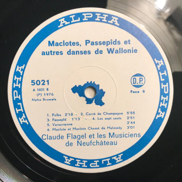 Rémy Dubois, Claude Flagel, Claudine Goche, Dany Malempré, Bernard Vanderheijden, Béatrice Van Hees, Jean-Pierre Van Hees / Maclotes, Passepîds Et Autres Danses de Wallonie - LP (VG+/VG+) - Image 3
