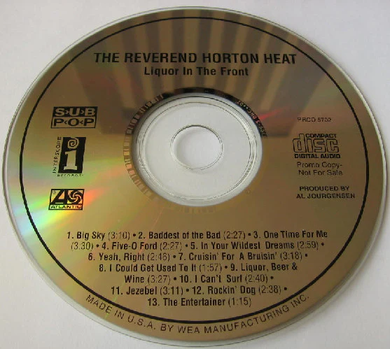 Reverend Horton Heat / Liquor In The Front - CD, Album, Promo (VG+/No Cover)