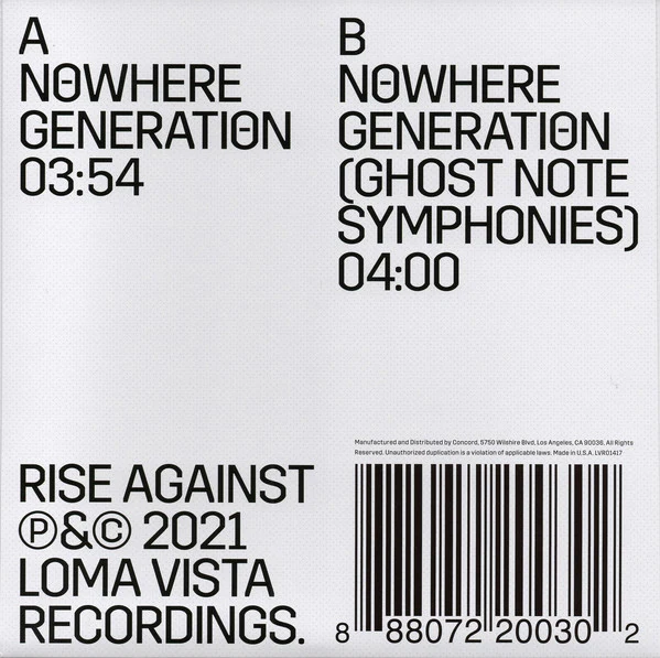 Rise Against / Nowhere Generation  - 7", Single (M/M) - Image 2