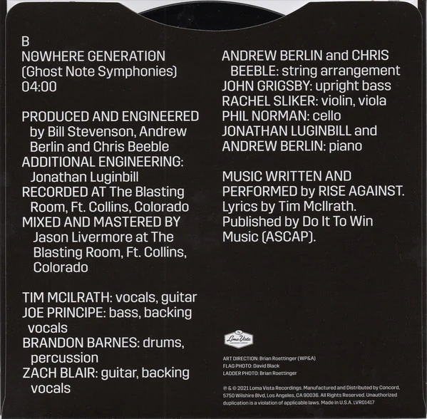 Rise Against / Nowhere Generation  - 7", Single (M/M) - Image 4