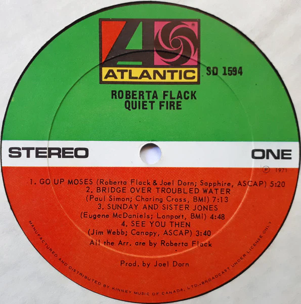 Roberta Flack / Quiet Fire - LP, Album (VG+/VG+) - Image 3