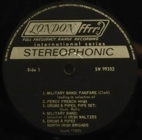 Royal Inniskilling Fusiliers, Royal Ulster Rifles, Royal Irish Fusiliers / S Hurok Presents Pomp And Ceremony - LP (VG/VG) - Image 2