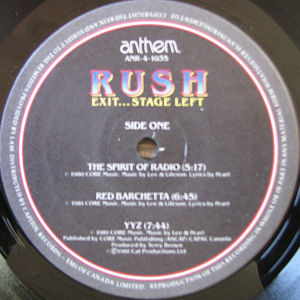 Rush / Exit...Stage Left - 2xLP, Album (VG+/VG+) - Image 4