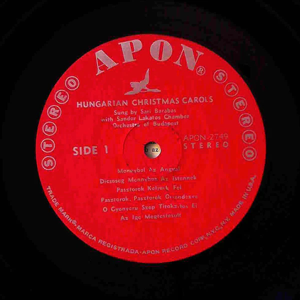 Sari Barabas / Hungarian Christmas With Famous Sari Barabas - LP, Album (VG/VG) - Image 3