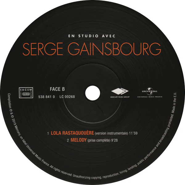 Serge Gainsbourg / En Studio Avec Serge Gainsbourg - LP, Album, Comp (M/M) - Image 4