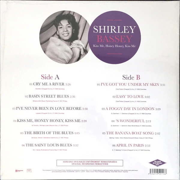 Shirley Bassey / Kiss Me, Honey Honey, Kiss Me - LP, Comp (M/M) - Image 2