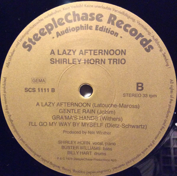 Shirley Horn Trio / A Lazy Afternoon - LP, Album, Ltd, RE, 180 (VG/VG) - Image 4