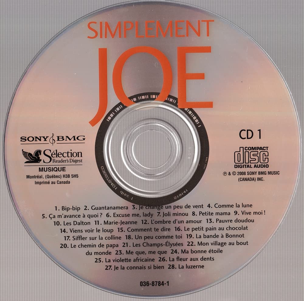 Simplement Joe - Une Compilation Des Plus Grands Succès De Joe Dassin - 2008 - (Canada) - CDX4 - Image 3