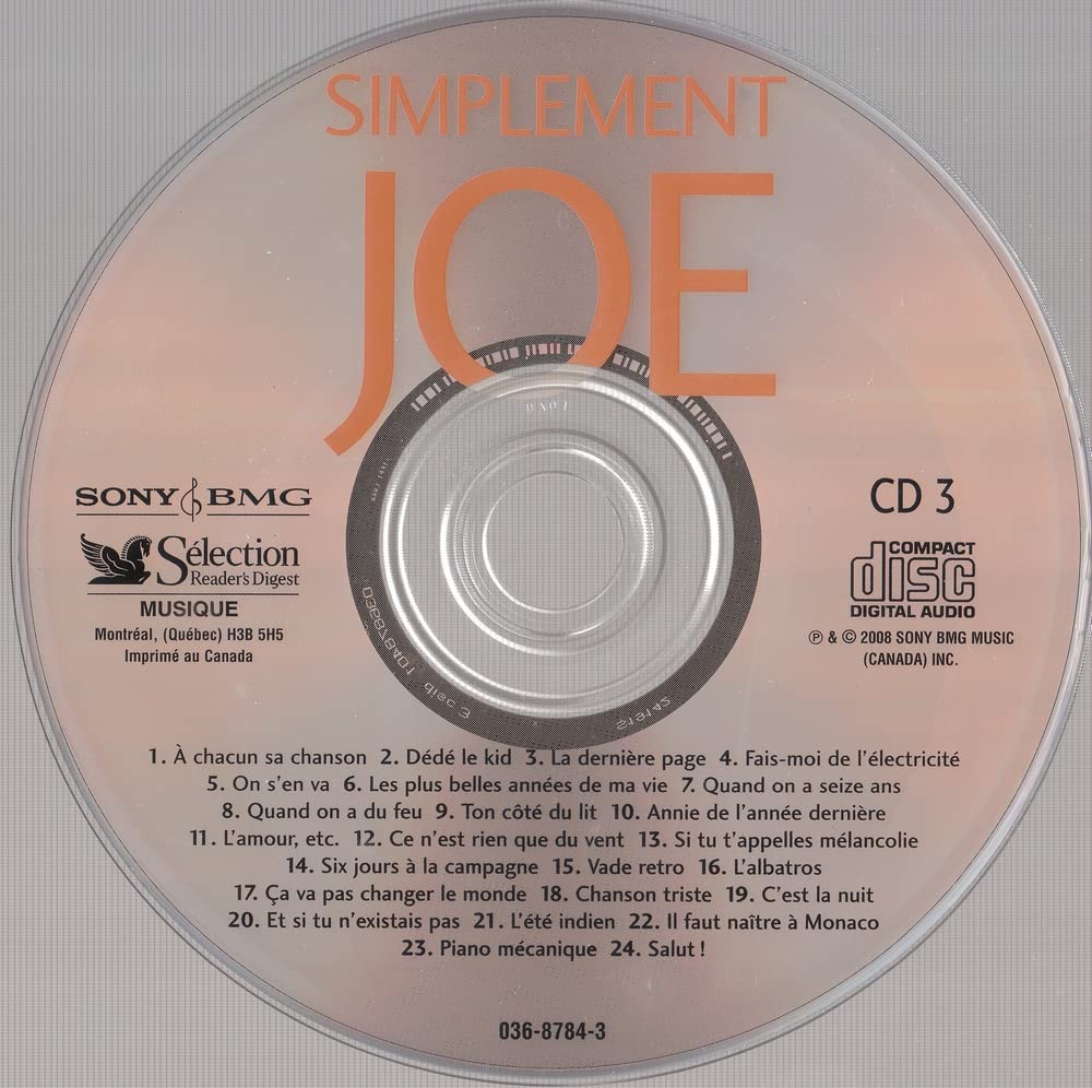 Simplement Joe - Une Compilation Des Plus Grands Succès De Joe Dassin - 2008 - (Canada) - CDX4 - Image 5