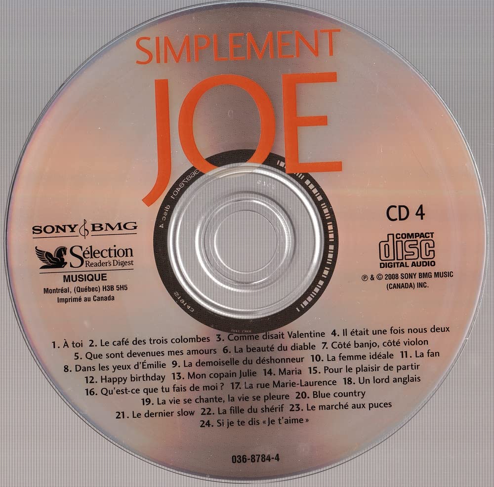 Simplement Joe - Une Compilation Des Plus Grands Succès De Joe Dassin - 2008 - (Canada) - CDX4 - Image 6