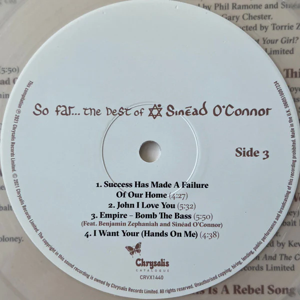 Sinéad O'Connor / So Far…The Best Of Sinéad O'Connor - 2xLP, Comp, RE, RM, Cle (M/M) - Image 5