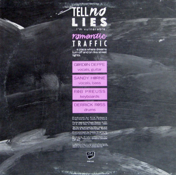 Spoons / Tell No Lies - 12", EP (VG+/VG+) - Image 2