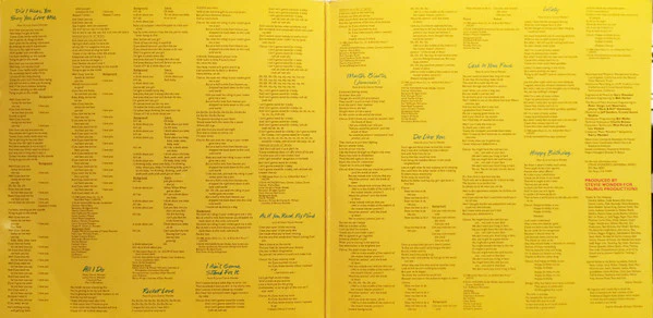 Stevie Wonder / Hotter Than July - LP, Album, Gat (VG+/VG+) - Image 2
