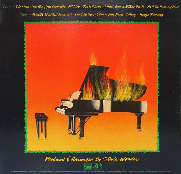 Stevie Wonder / Hotter Than July - LP, Album, Gat (VG+/VG+) - Image 3